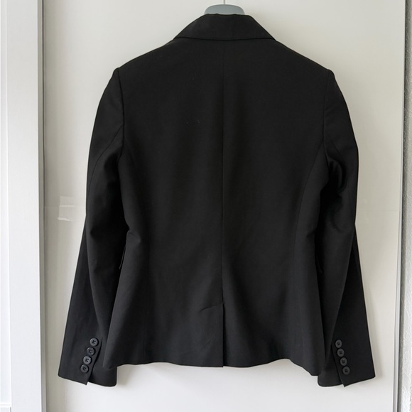 The Limited Stretch Black Blazer Size S Fitted Career Jacket 3 Button Tailored - Picture 11 of 15